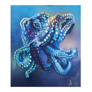 9 BRAINS/3 HEARTS- Stunning painting of an octopus for sale by Irish artist Sarah Grange. Check out more of her 9 BRAINS/3 HEARTS- Stunning painting of an octopus for sale by Irish artist Sarah Grange. Check out more of her paintings for sale-art4you.ie for sale-art4you.ie